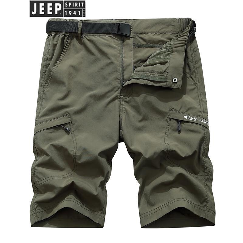 JEEP SPIRIT Men's Outdoor Cargo Capri Shorts