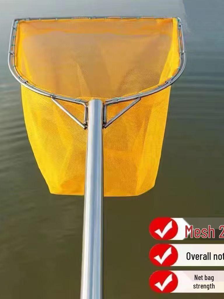 Stainless Steel Small Mesh Fishing Net Set: Includes Dip Net, Shrimp Net, Fry Net, Waterweed Net, and Bag.
