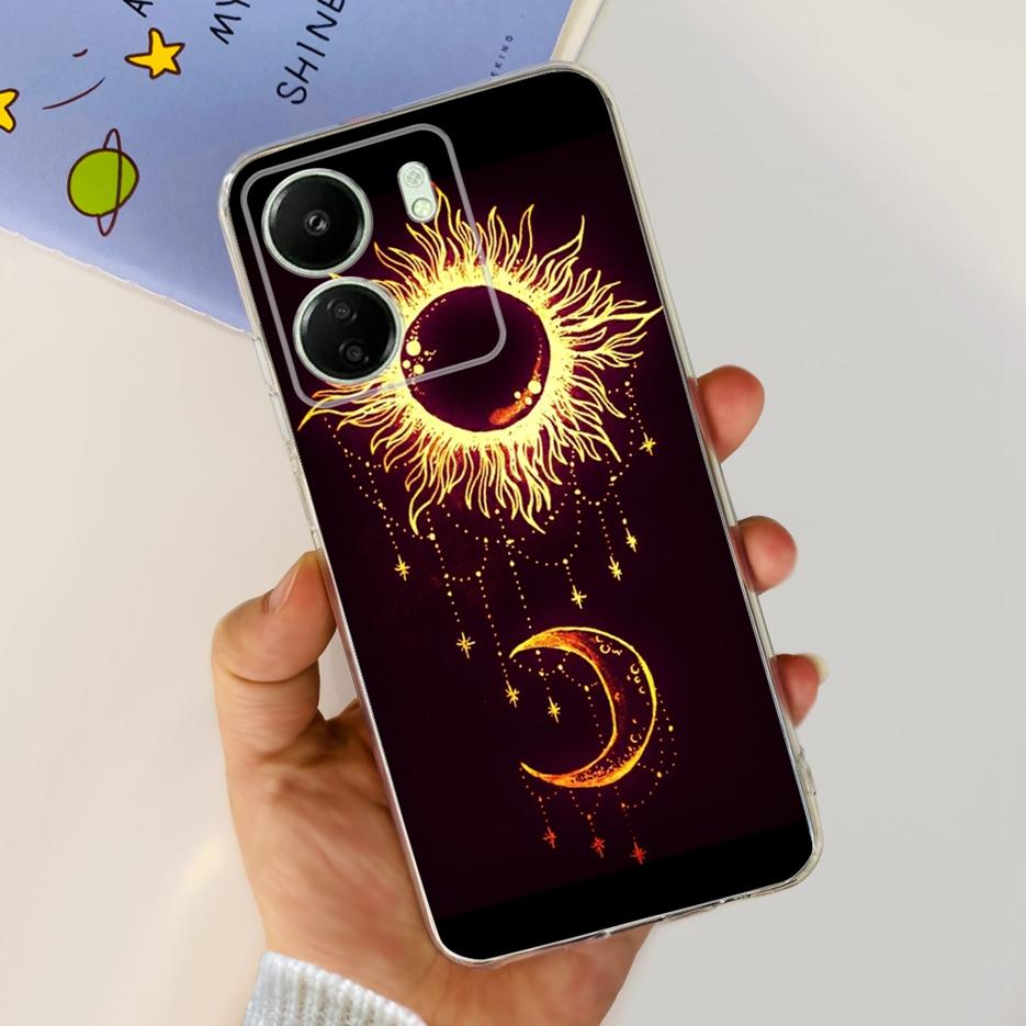 For Xiaomi Poco C65 Case Cute Cat Butterfly Cover Soft TPU Phone Case For Xiaomi Redmi 13C Redmi13C PocoC65 Fundas 6.74'' Bumper