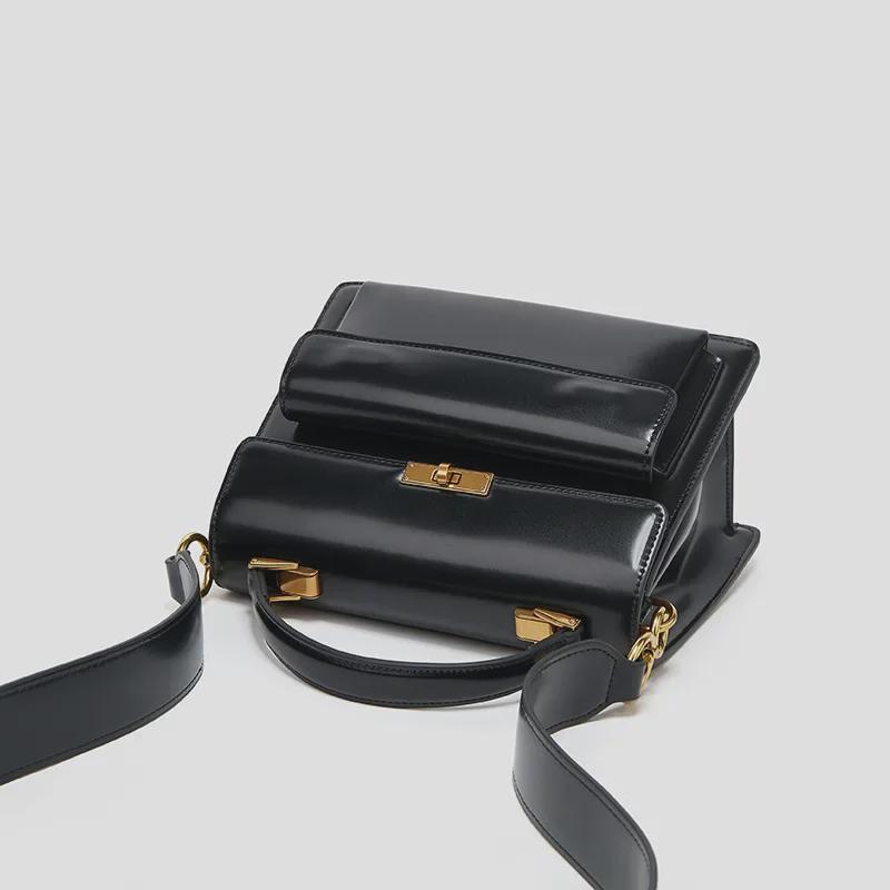2025 Spring/Summer Versatile Handbag: Stylish Wide Strap, High-End Women's Crossbody & Shoulder Square Bag