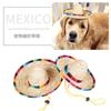 Womens Adjustable Straw Hat With Colorful Plaid Boho Chic Mexican Style Sun Beach Travel