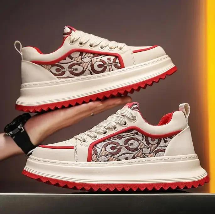 Sneaker Herren Freizeitschuhe Neu Outdoor PU-Leder Plateau Tennis Laufen Sport Wandern Luxus Skateboard Designer Modeschuhe