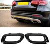 Car Exhaust Tip Cover Trims Bezel Fit For Benz GLC GLE GLS‑Class X253 C253 W167 V167 C167 X167 AMG Line 2020‑2025 For Car