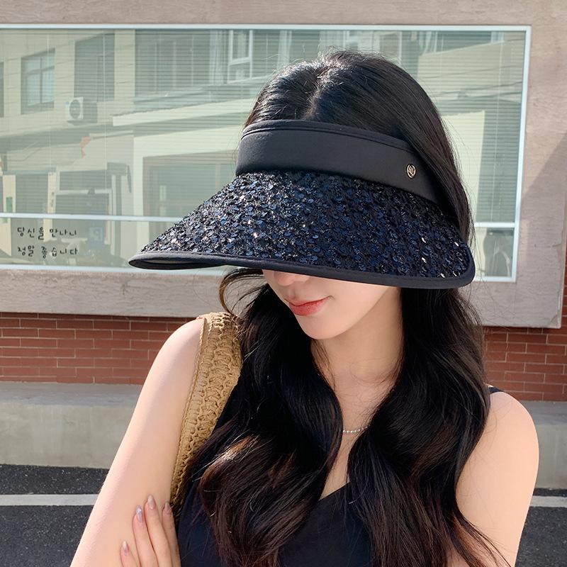 Koreanische Version Sommer Sonnenschutz Leerer Topfhut Damen Strandhut Vielseitiger Sonnenschutzhut Atmungsaktiv