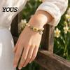 Warm White Bead Bracelet Love Peace Spring Bracelet, Inspirational Bee Bluebird Butterfly Nature Inspired for Women, Jewelry Charm Beads