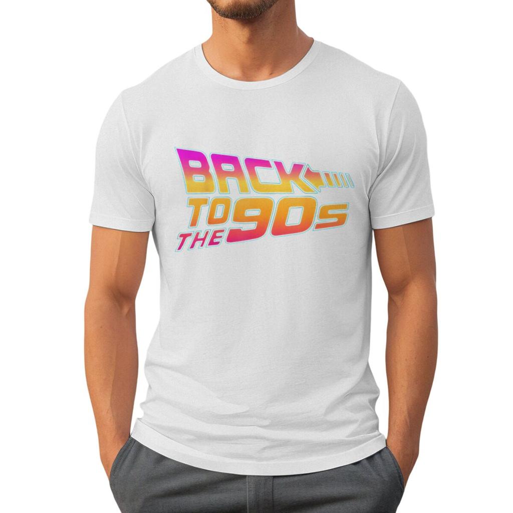 Mens Womens 90s Graphic TShirts Back To The 90s Print Casual Tee Fashion Crew Neck Shirt for Birthday Party Fun Streetwear