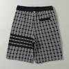 Summer Fashion Brand Stripes Gingham Couple's Shorts Cotton Yarn-Dyed Jacquard Four Bars Casual Loose Cropped Pants for Men