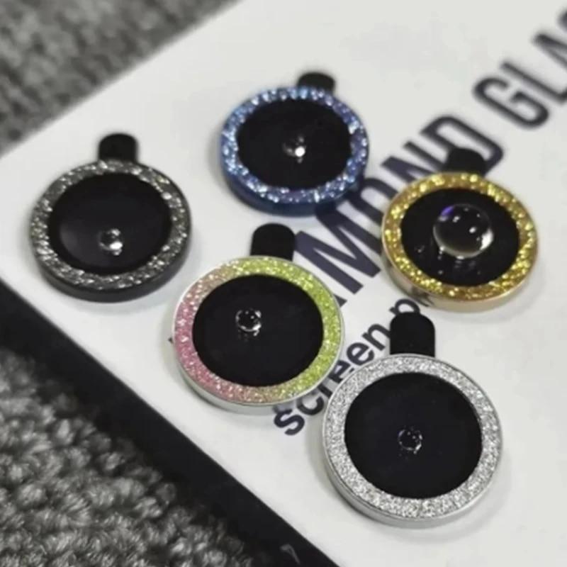 Glitzernder Kameraring für Samsung Galaxy A55 A35 A15 5G A54 A14 A34 Rücklinse Displayschutz Glaskappe Hülle