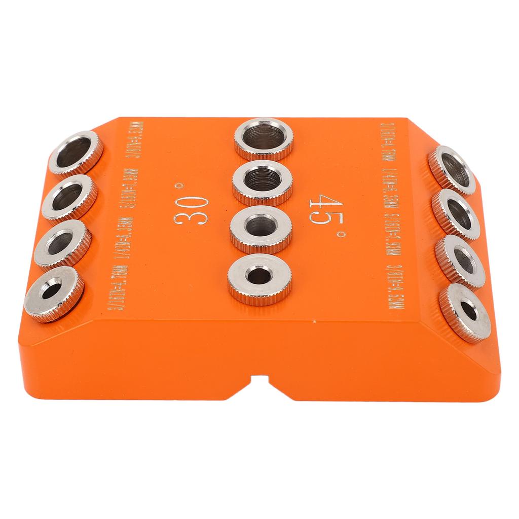 Angled Drill Guide Jig Aluminum Alloy 30 45 90 Degree Angle Drill Jig for Woodworking Railing