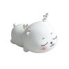 Cute Pet Deer Silicone Night Light USB Charging Pat Night Light Smart Timing Sleeping Bedroom Bedside Light Gift