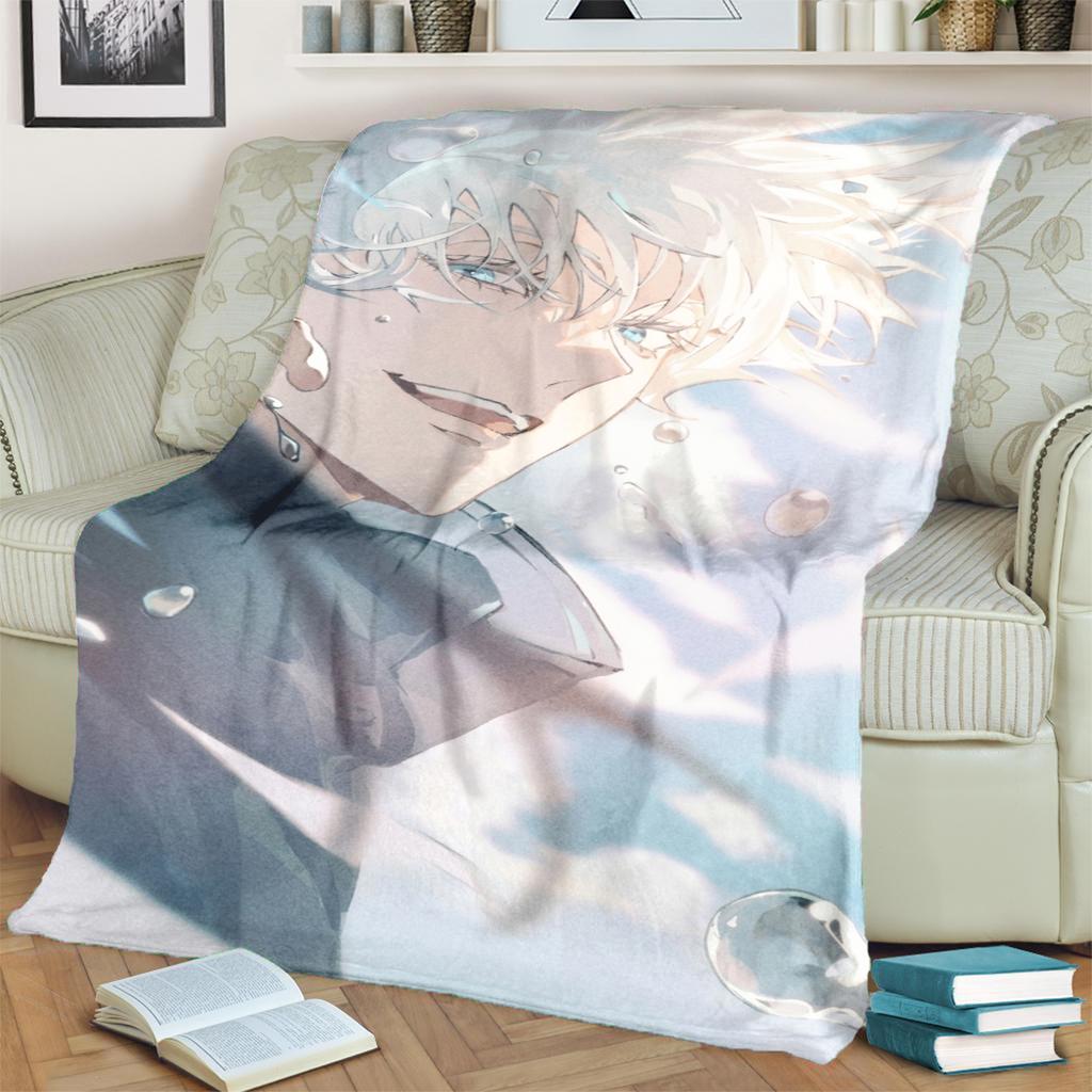 Jujutsu Kaisen Blanket Soft Warm Flannel Print for Bedrooms, Sofas, Beds, Chairs, Picnics, Travel