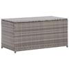 Day and Night - Day and Night Garden Storage Box Synthetic Rattan Grey 100x50x50 Cm