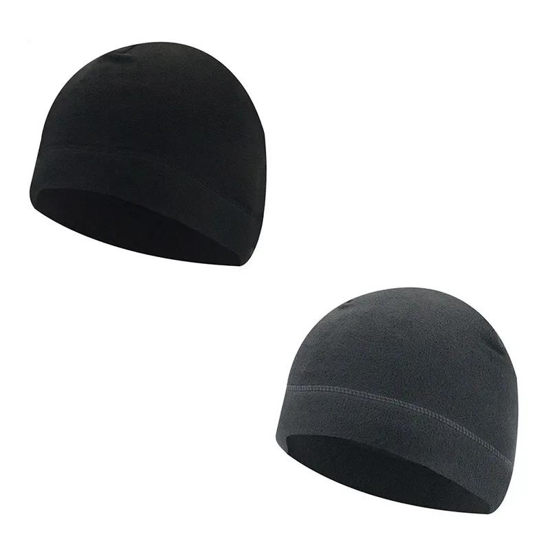 Cold Proof and Warm Outdoor Sports Headcover Fleece Ski Cap Riding Cap Running Hats Cycling Skull Caps for Men and Women