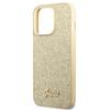 Guess Guhcp14Lhggshd Iphone 14 Pro6,1 Złoty/Gold Hard Case Glitter Script