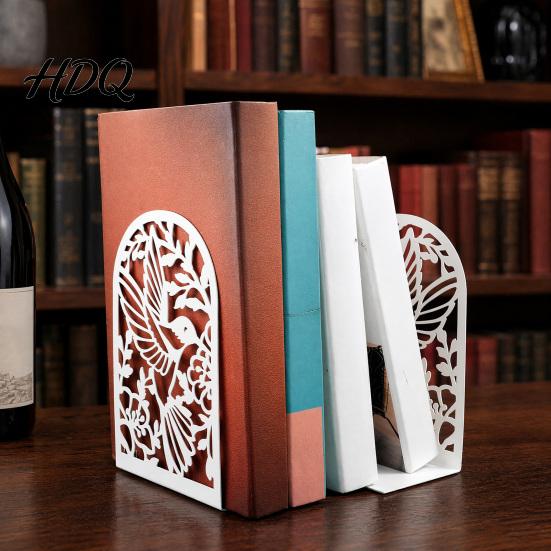 Hummingbird Bookends 1 Pair Metal for Shelves Decorative Heavy Duty Book Ends