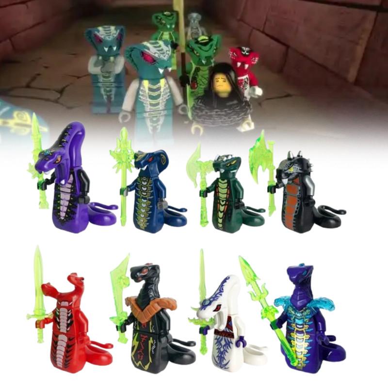 Snake Ninjago Building Blocks With Weapon Educational Model Kids Birthday Gifts