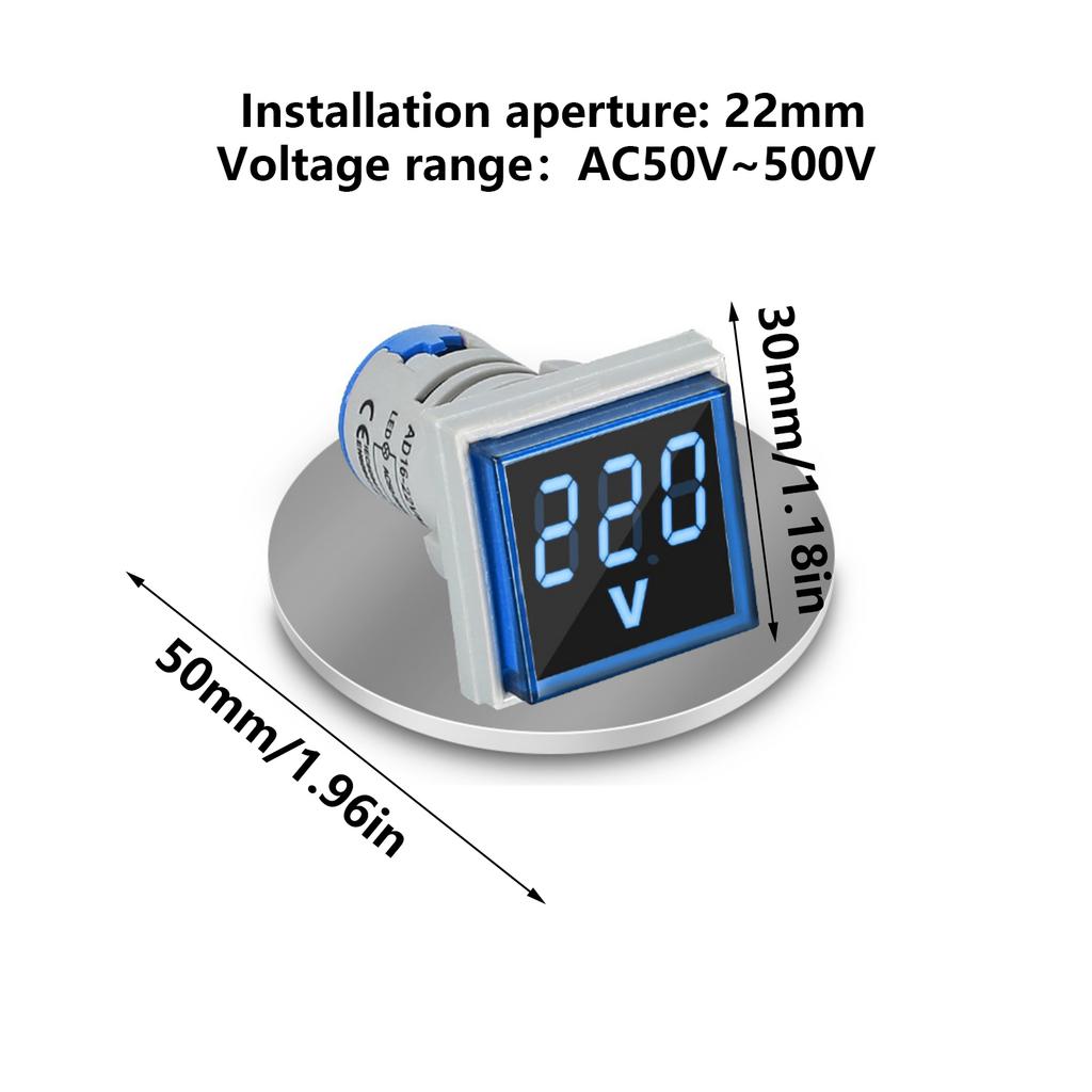 Testador de Tensão Atualizado 50 a 500V Tela LED Digital Voltimetro Monitores de Tensão Detector de Tensão Uso Simples para Casa
