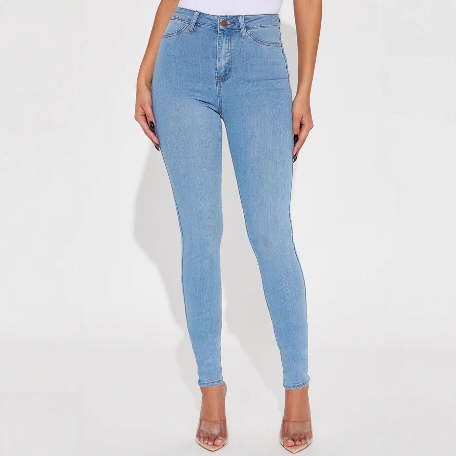 Europäische & Amerikanische Damen High Waist Slim Fit Bleistiftjeans 2025