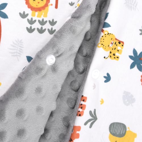 Bebamour Swaddle for Newborns, Baby Outing Supplies, Multi-Purpose Blanket, Lap Blanket, Windbreaker, Cold Weather Protection (Lion)