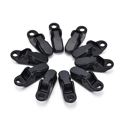 10 X Awning Clamp Tarp Clips Snap Hangers Tent Camping Survival Tighten Tool
