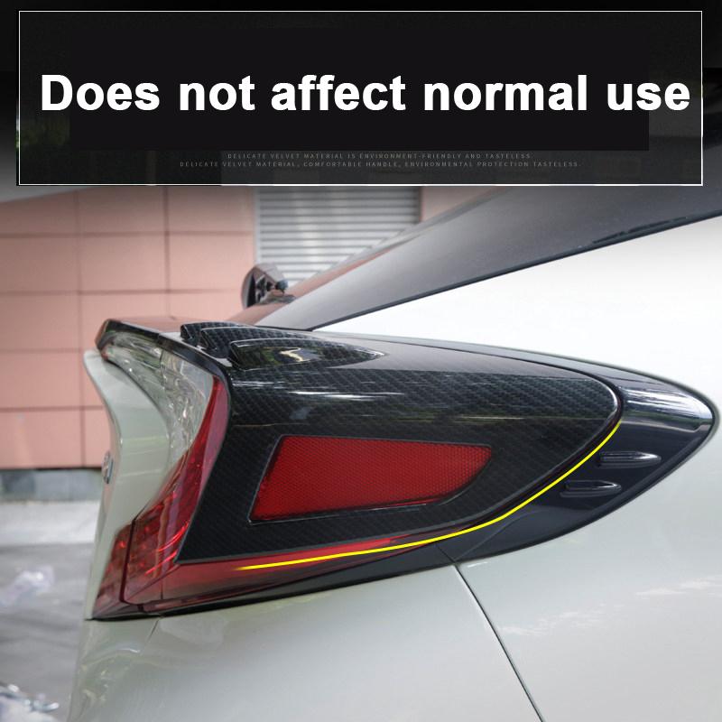 Car Rear Light Lamp Trim Tail Light Cover Frame Protector Sticker For Toyota C-HR CHR 2016 2017 2018    Accessories