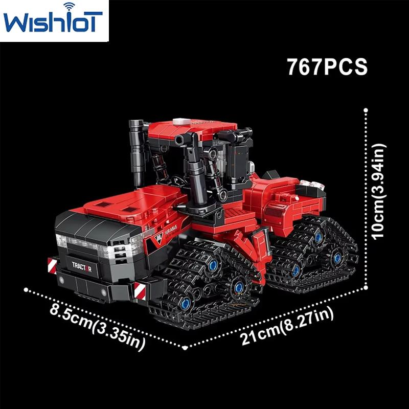Farmer Series Truck MOC Building Blocks Tractor/Cultivator/Harvester Vehicle Boys Assembly Cars Model Bricks Toys Holiday Gifts
