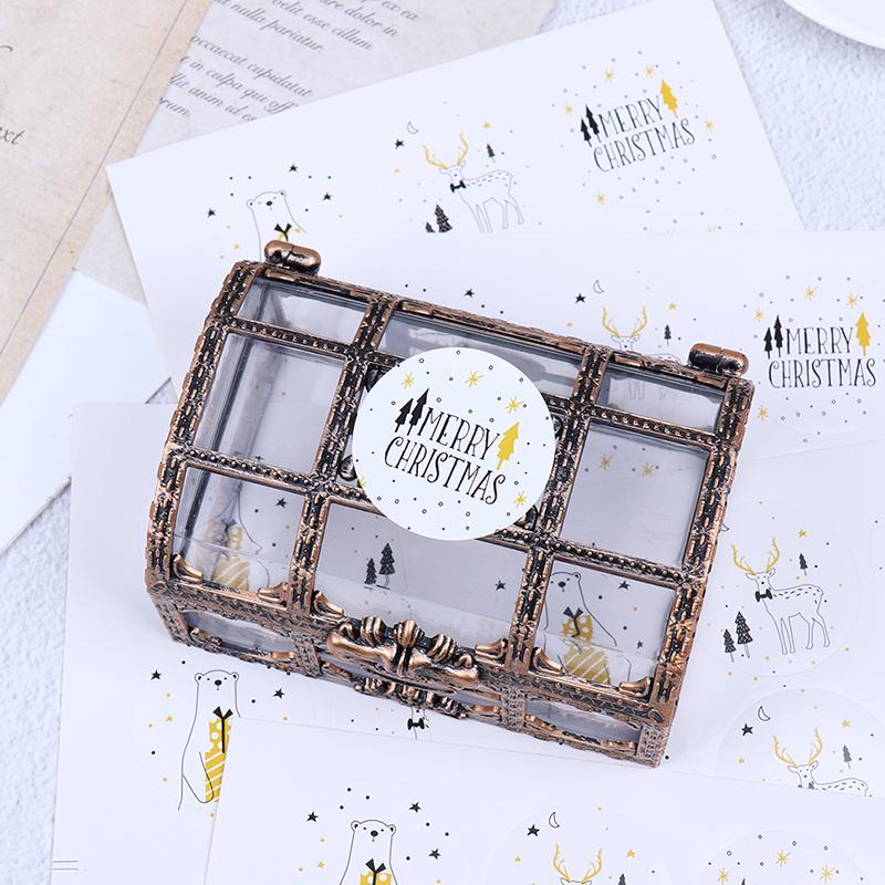 Caja de Gemas Transparente Creativa Pirata Caja de Plástico Accesorios de Decoración de Escena Pirata Caja de Almacenamiento Transparente