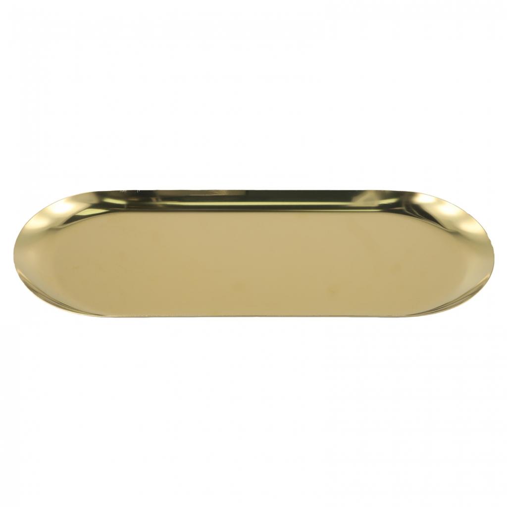 Compact Stainless Steel Tray for Tea Fruit and Jewelry Organization
