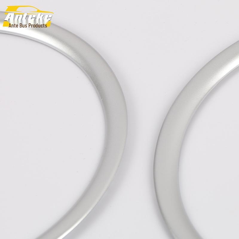 Compatible with 17 Ford Kuga models, this door speaker box decorative frame features a bright ring electroplated speaker cover.