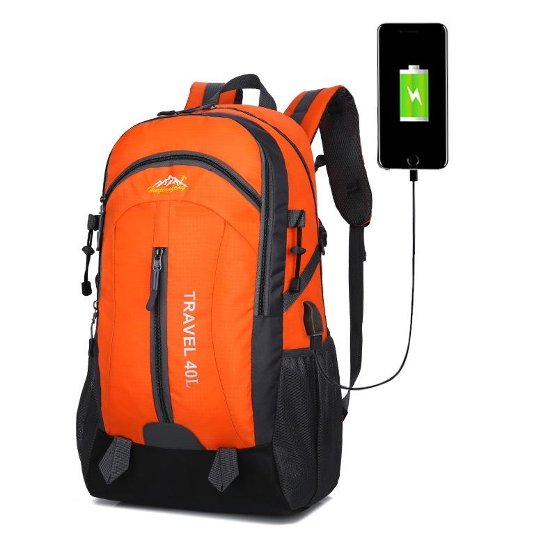 Spacious 40l Usb Breathable Charging Outdoor Sport Travel Camping Hiking Backpack
