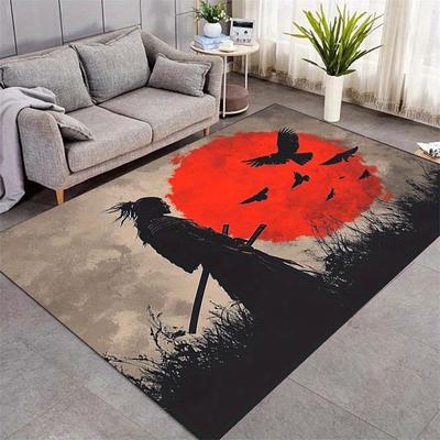 Warrior Spirit Pattern Carpet For Live Room Bathroom Floor Mat Soft Large Area Rug Waterproof Bedroom Rug Home Decor