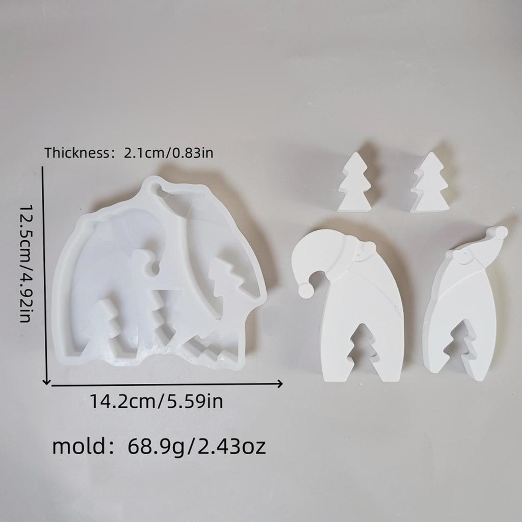 Christmas Mold | Christmas Santa Claus Mold | Non Stick Mould Tool for Home Holiday Soap School Candle Toddler Creative Crafting