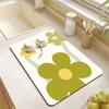 Dish Drying Mat Super Absorbent Dish Mat Drying Kitchen Mat Tableware Kitchen Counter Drain Mat Coffee Bar Drain Mat