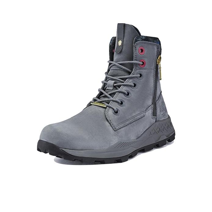 Timberland Brooklyn Serie Bequeme Vielseitige Knöchelhohe Outdoor-Stiefel Herrenstiefel Dunkelgrau A41AW