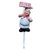 Adhesive Bathroom Hook Cute Chef Shape Hook, Strong Resin Kitchen Wall No Punch Fun Decoration Backing Decorative for Home Hang Utensils Dishcloths