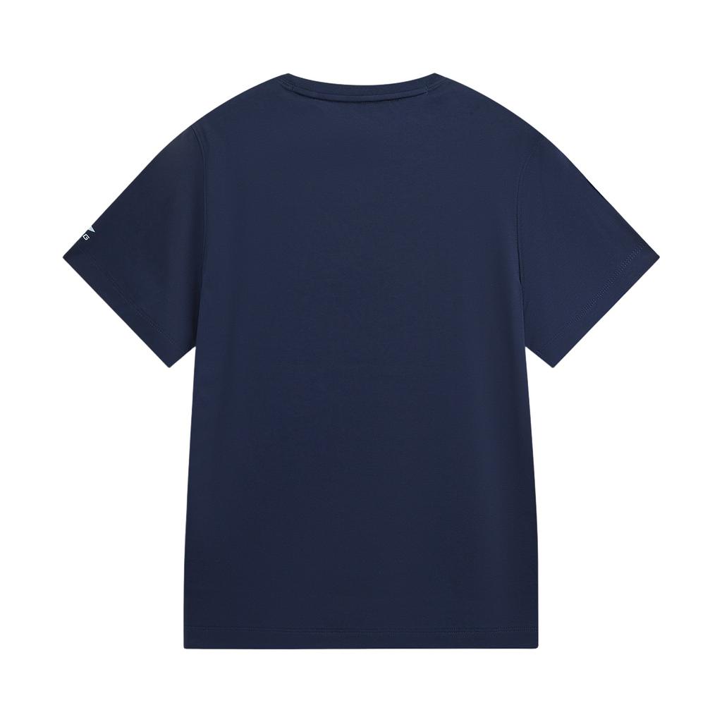 Li-Ning Sport Lifestyle Series Round Neck Letter Print T-Shirt Women tops ATSW276-7