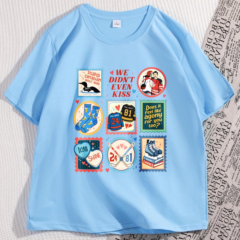 

Heated Rivalry Connor Ilya Tshirt Cotton Man Graphic Tees Streetwear Clothing Mens Loose Short Sleeve Trendy Y2k T Shirt 4XL