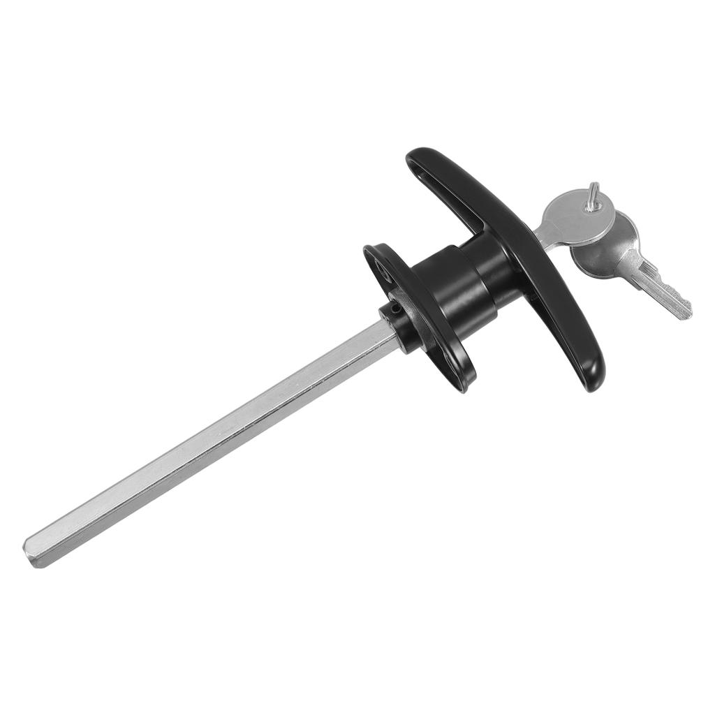 Zinc Alloy T Handle Lock Kit Universal Keyed T Handle Shed Door Lock Garage Door Handle Barn Door Hardware Replacement