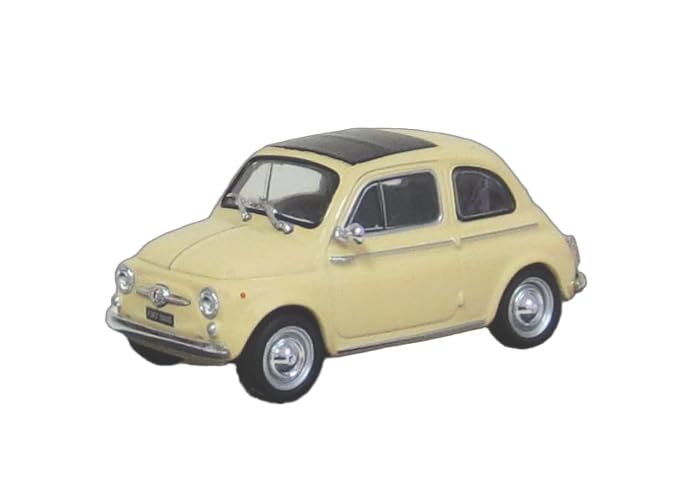 Scale Fiat 500D 1962 Light Yellow Finished Product First43 1/43