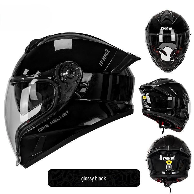 Cross-Border Motorcycle Helmet with Spoiler, Double Visors, Ghost Face Design, Unisex, Full Face, 3C/DOT Certified, All Seasons