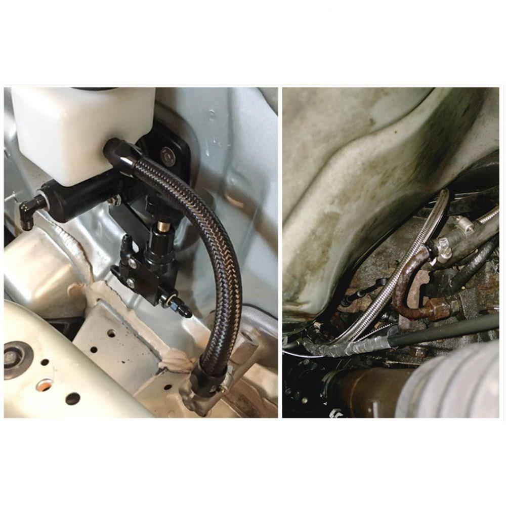 1M 3M 5M 10FT AN4-AN12 furtun de răcire a uleiului furtun de curse furtun din oțel inoxidabil împletit PTFE furtun de frână combustibil ulei linie argintie