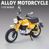 1/12 Honda Monkey 125 Alloy Motorcycle Model Die Cast Toy Vehicle Simulation Sound and Light Off Road Autocycle Collection Toys