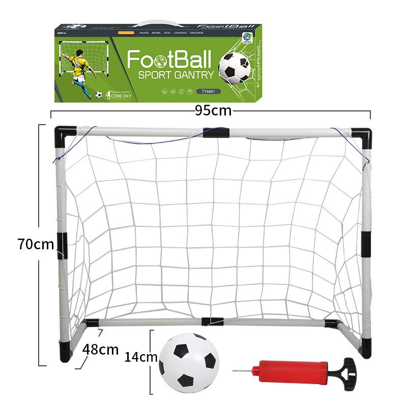 Two-in-One Basketball Hoop & Football Net Sports Toy Set for Kids (Indoor/Outdoor)