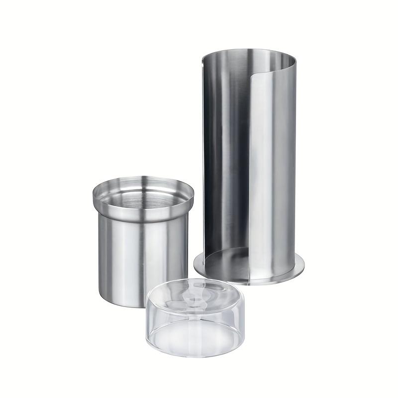 

2-Tier Stainless Steel Cotton Swab Holder Bathroom Countertop Organizer for Q-tips&Cotton Pads Makeup Accessories Organizer Gift