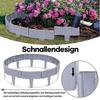 10pcs Plastic Folding Fence Imitation Stone Garden Barrier Outdoor Lawn Decoration Easy Assembly Durable Splicing Fence for Yard