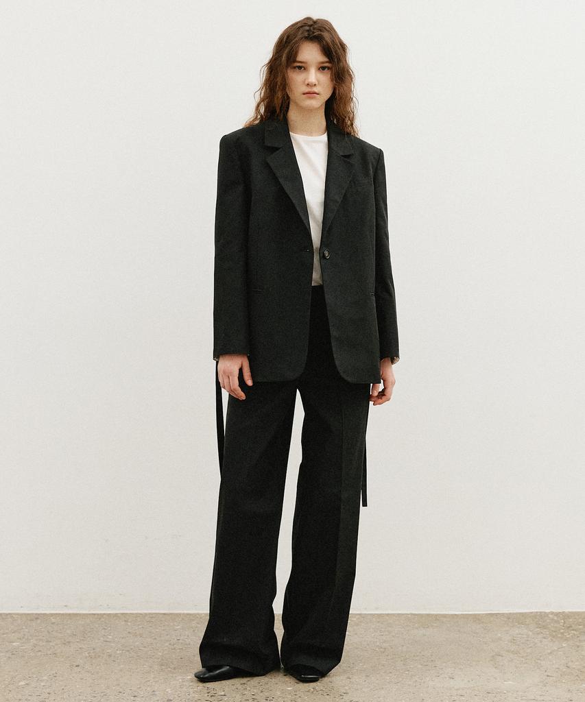 ARTID Cotton Semi-Wide Slacks_Black