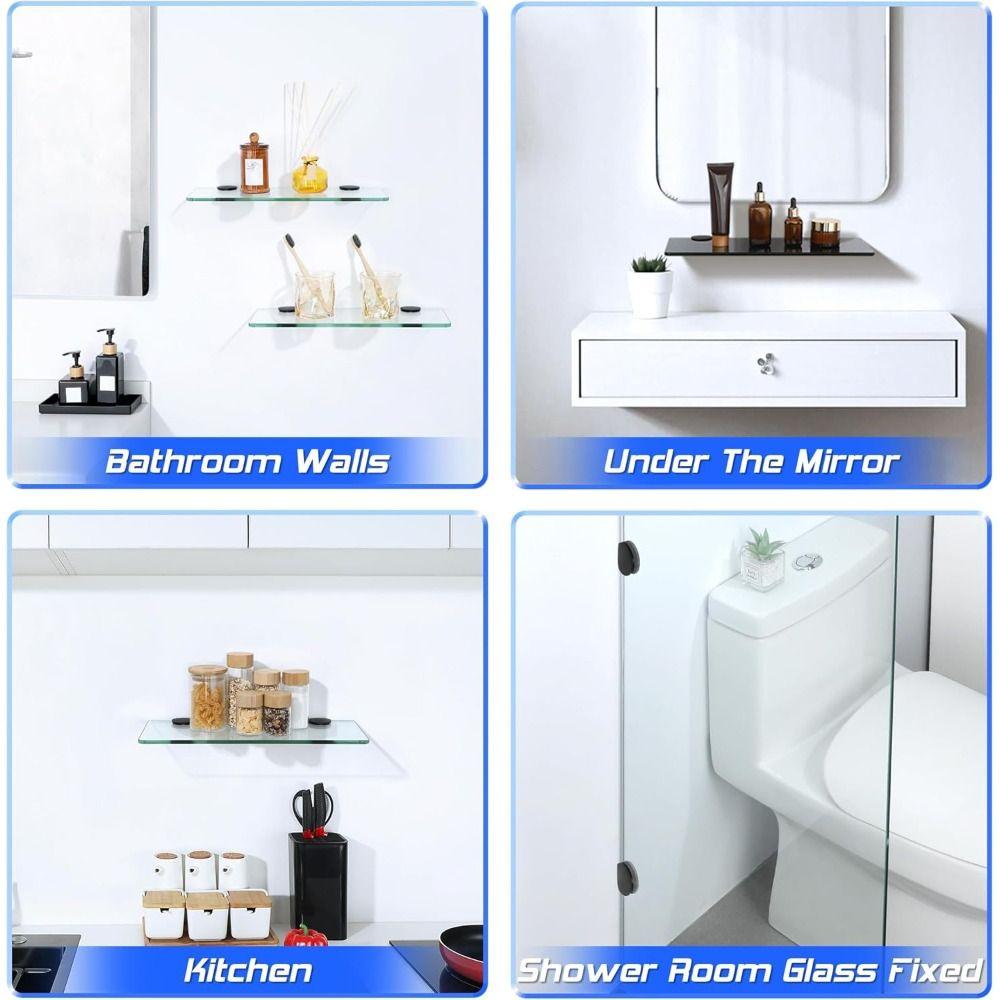 Heavy Duty Railing Holder Stainless Steel Glass Support Hardware Wood Glass Shelves Clamp