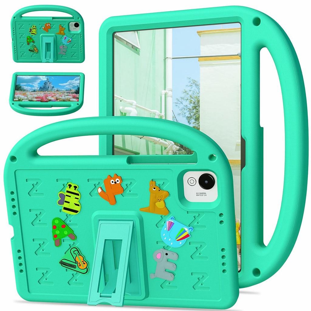 For Honor Pad X10 Pro/Pad X9a/Pad X9 Pro Kickstand Case Cartoon Design Anti-Drop EVA+PC Tablet Cover with Strap for Kids