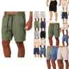 Bequeme Sommer-Herrenshorts mit feuchtigkeitsableitendem Stoff für Yoga und Fitness