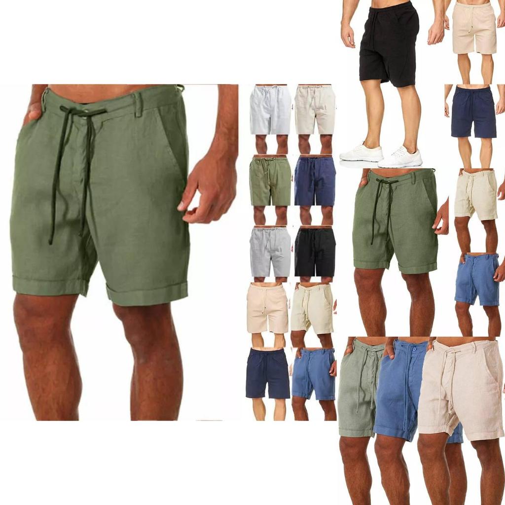 Bequeme Sommer-Herrenshorts mit feuchtigkeitsableitendem Stoff für Yoga und Fitness